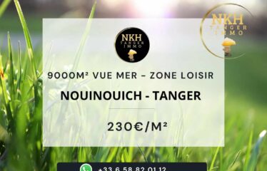 Terrain de 9000 m² à vendre à Tanger, vue mer