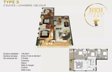 Appartements haut standing à Malabata Hills  – Tanger
