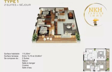 Appartements haut standing à Malabata Hills  – Tanger