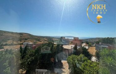 Maison R+2 vue mer à vendre à Tanger – 6 chambres, jardin et garage