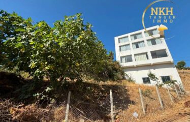 Maison R+2 vue mer à vendre à Tanger – 6 chambres, jardin et garage