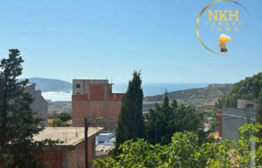 Maison R+2 vue mer à vendre à Tanger – 6 chambres, jardin et garage