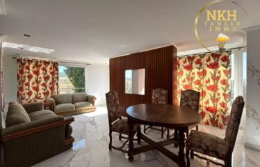 Maison R+2 vue mer à vendre à Tanger – 6 chambres, jardin et garage